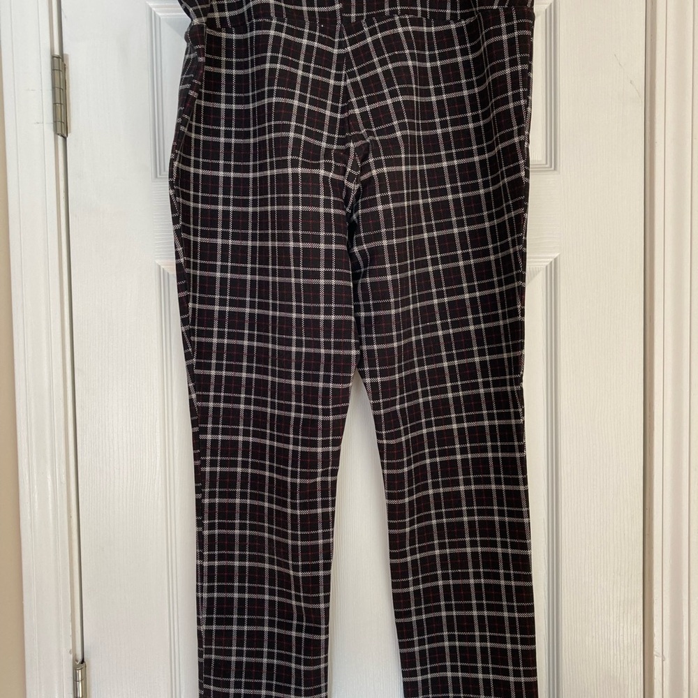 Women’s Plaid Pants - Black and White